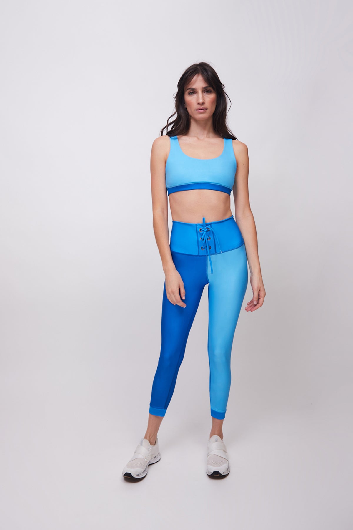 High Waist Iconic Tricolor Blue