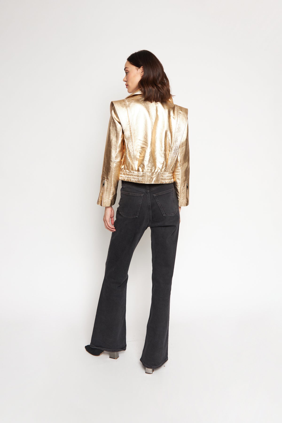 Sasha Shoulder Jacket Gold