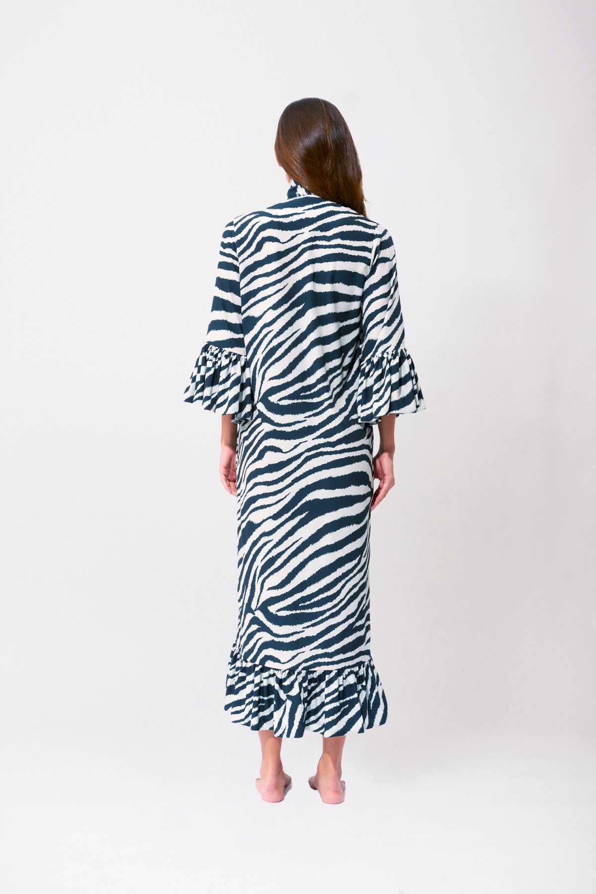 Careyes Loreto Robe Zebra Negro