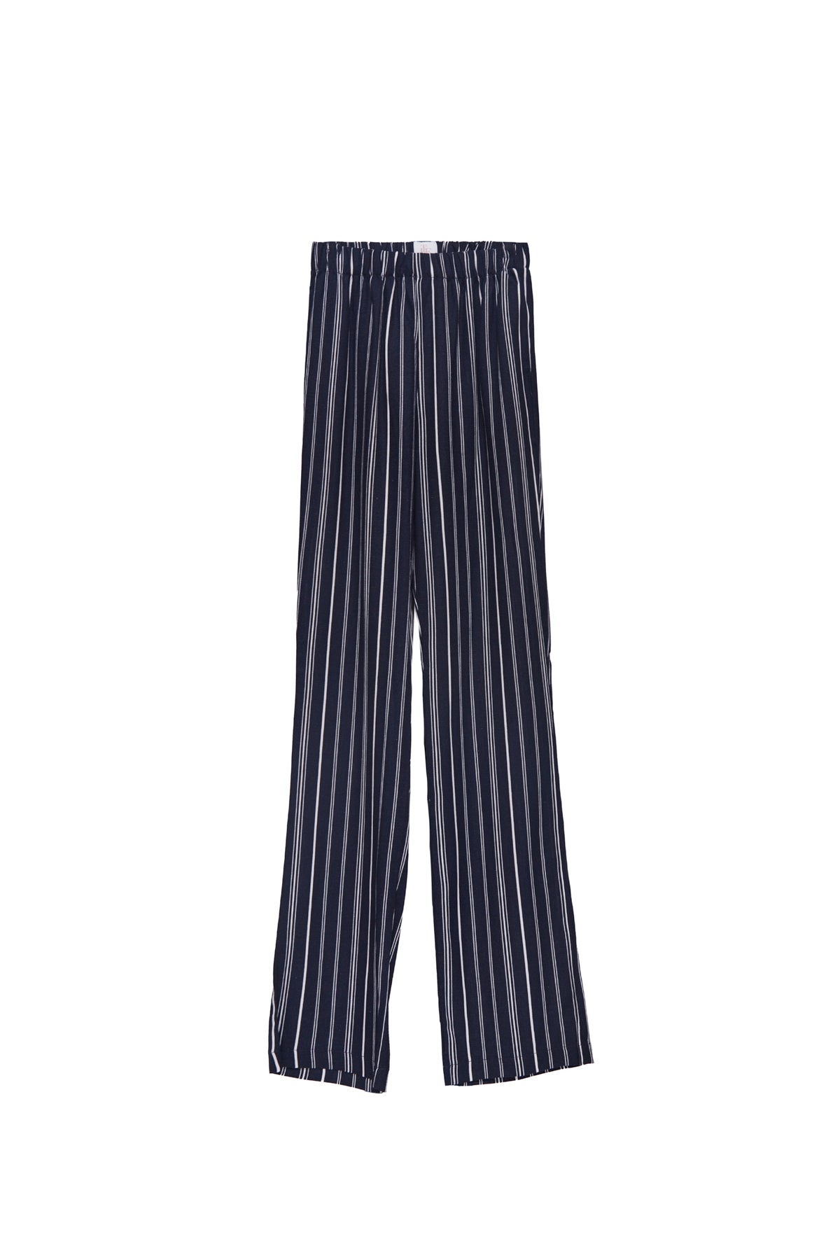 Tessa Navy Striped Cotton Pants